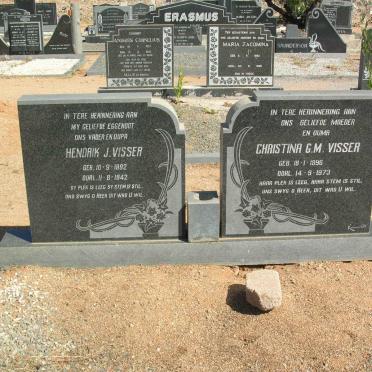 VISSER Hendrik J. 1892-1942 &amp; Christina G.M. 1896-1973