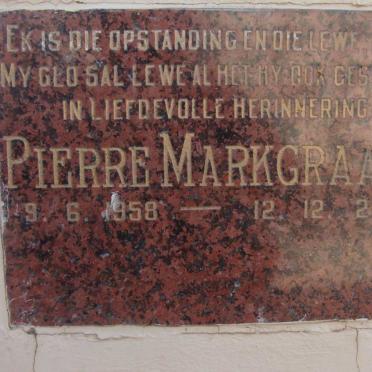 MARKGRAAFF Pierre 1958-2003