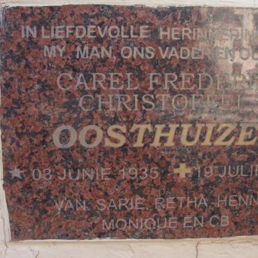 OOSTHUIZEN Carel Frederik Christoffel 1935-2008