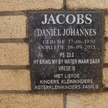 JACOBS Daniel Johannes 1930-2013