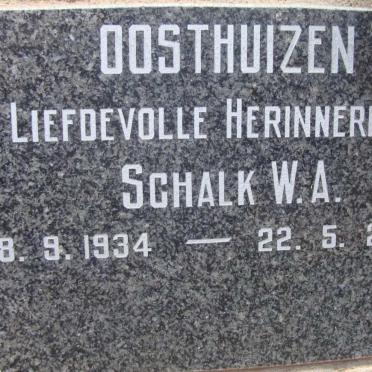 OOSTHUIZEN Schalk W.A. 1934-2006