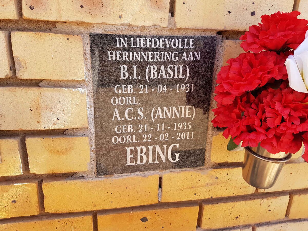 EBING B.I. 1931- &amp; A.C.S. 1935-2011