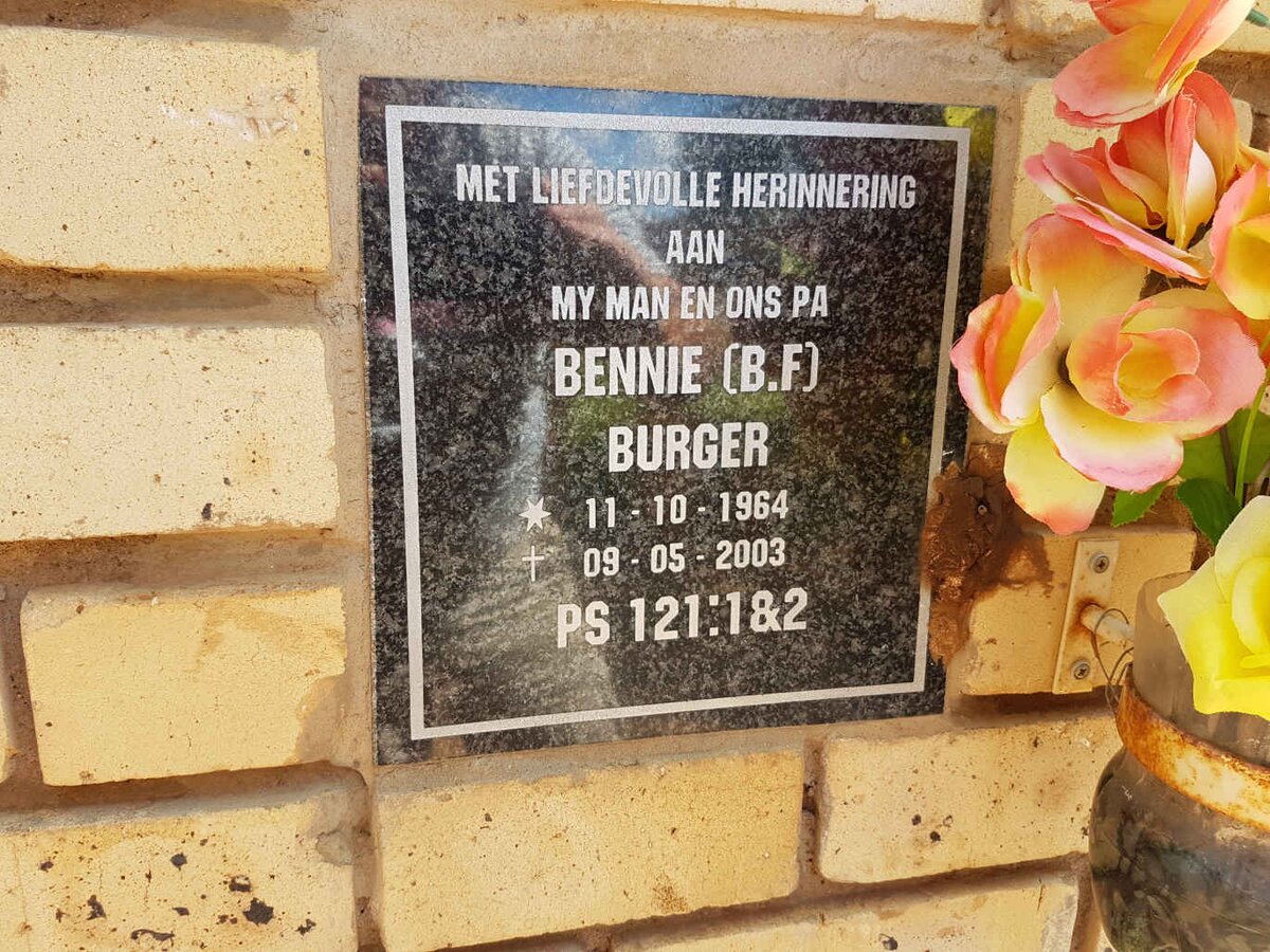 BURGER B.F. 1964-2003