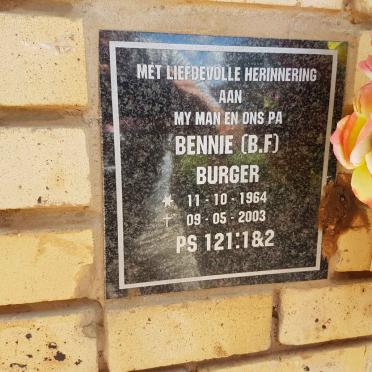 BURGER B.F. 1964-2003
