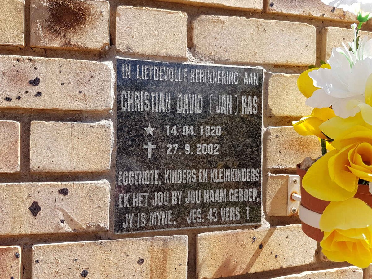 RAS Christian David 1920-2002