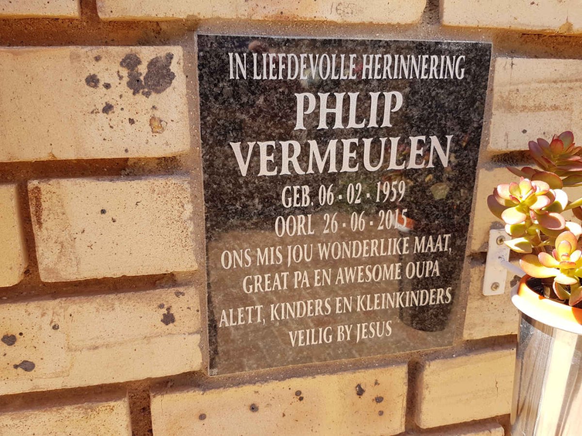 VERMEULEN Phlip 1959-2015