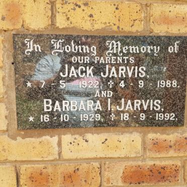 JARVIS Jack 1922-1988 &amp; Barbara I. 1929-1992