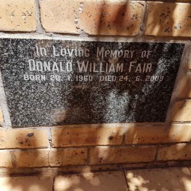 FAIR Donald William 1960-2009