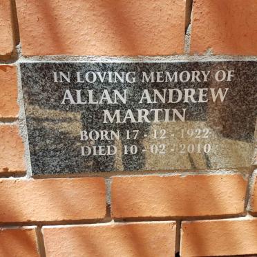 MARTIN Allan Andrew 1922-2010