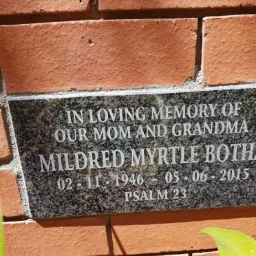 BOTHA Mildred Myrtle 1946-2015