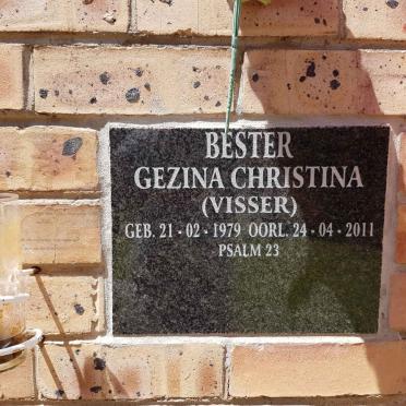 BESTER Gezina Christina nee VISSER 1979-2011
