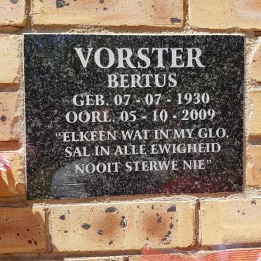 VORSTER Bertus 1930-2009