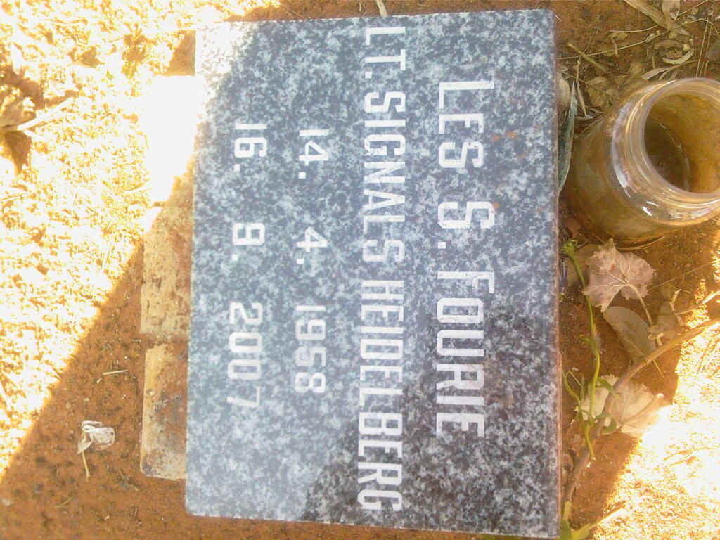 FOURIE Les S. 1958-2007