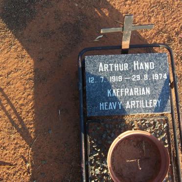 HAND Arthur 1919-1974