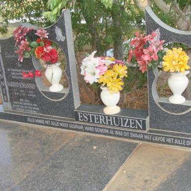 ESTERHUIZEN Barend Johannes 1931-2006 &amp; Hybrecht 1936-