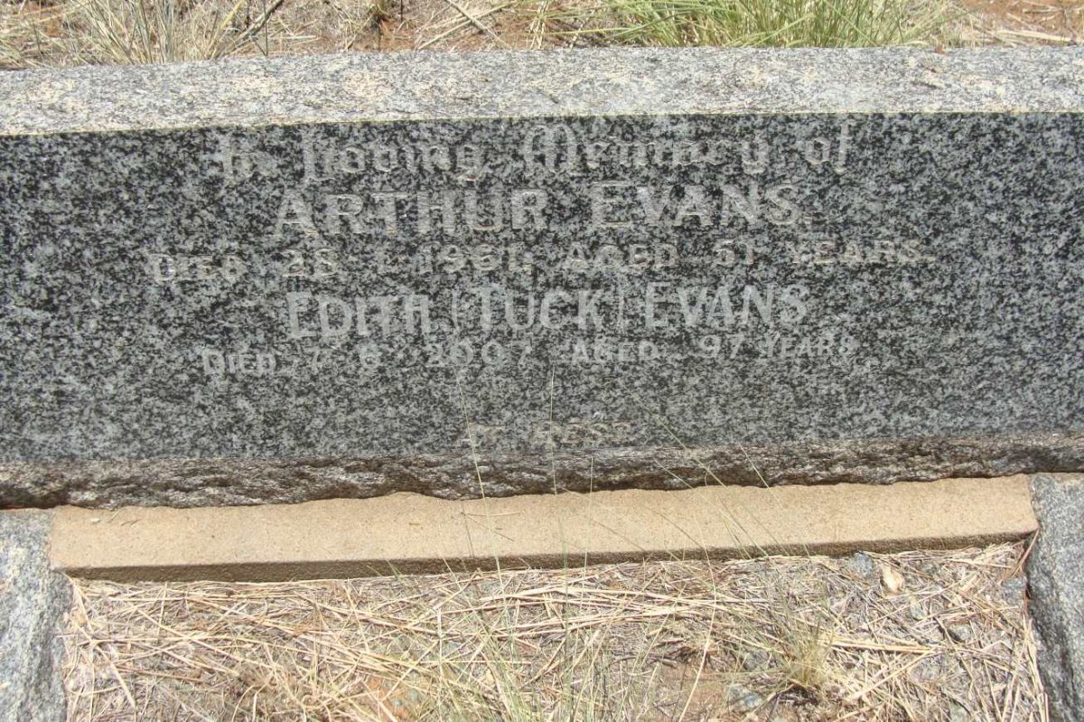 EVANS Arthur -1961 &amp; Edith -2007