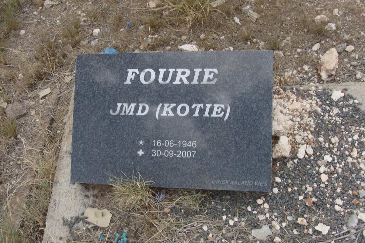 FOURIE J.M.D. 1946-2007