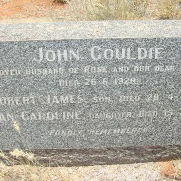 GOULDIE John -1928 :: GOULDIE Robert James -1934 :: GOULDIE Joan Caroline -1926