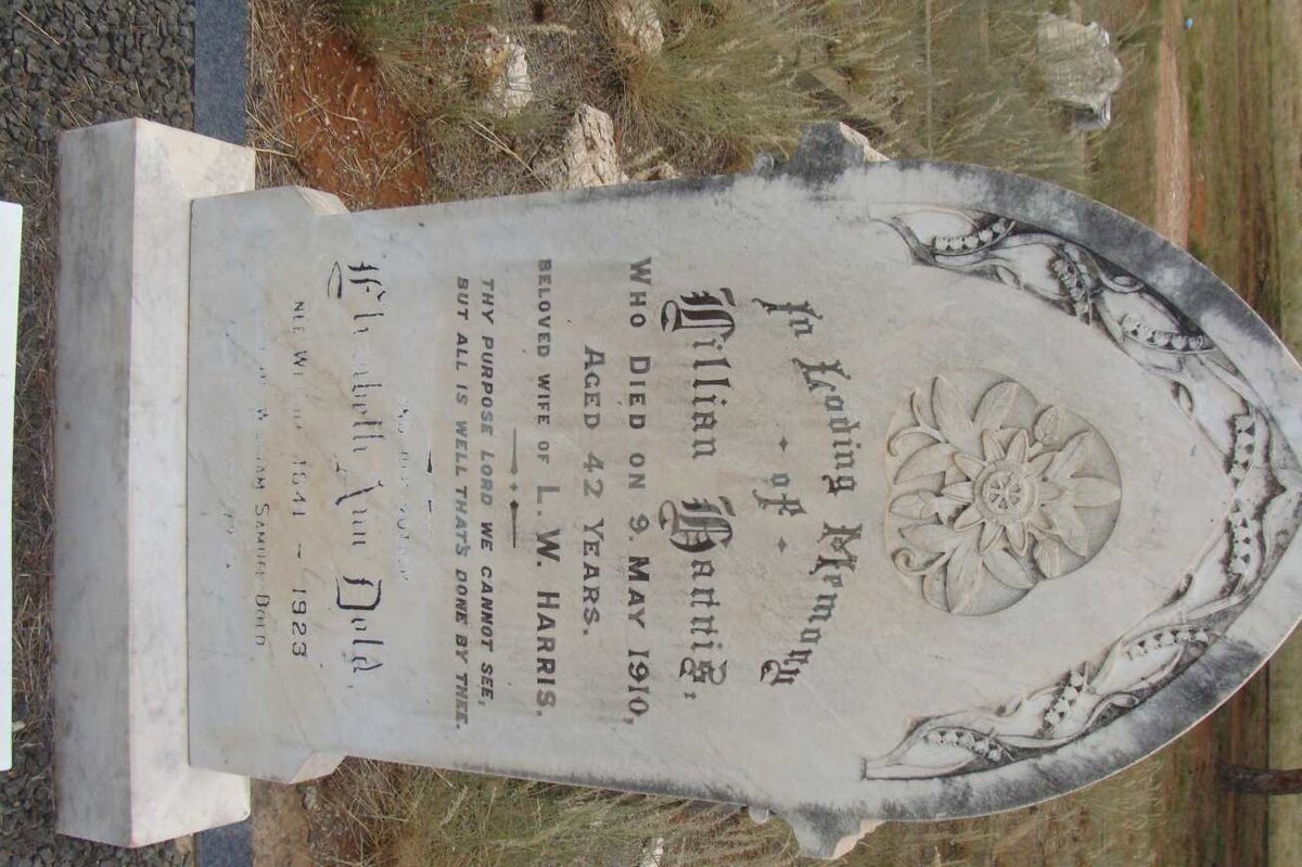 HARRIS Lillian -1910 :: DOLD Elizabeth Ann nee WRIGHT 1841-1923