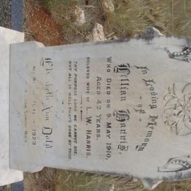 HARRIS Lillian -1910 :: DOLD Elizabeth Ann nee WRIGHT 1841-1923