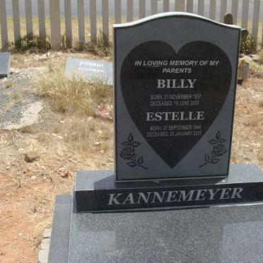KANNEMEYER Billy 1937-2009 &amp; Estelle 1944-2007