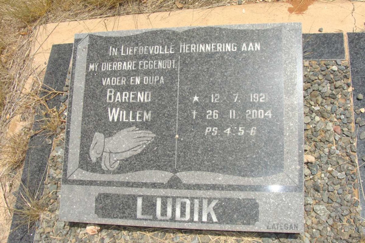 LUDIK Barend Willem 1921-2004