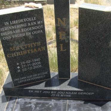 NEL Matthys Christiaan 1940-2008