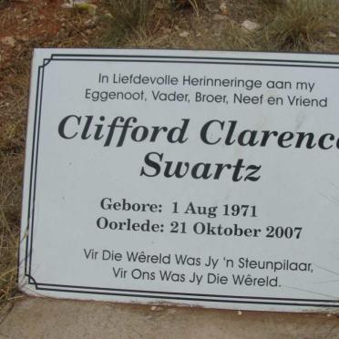 SWARTZ Clifford Clarence 1971-2007