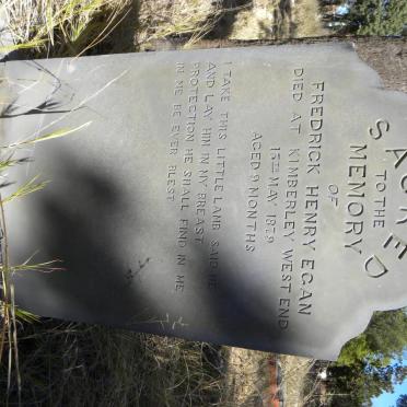 EGAN Fredrick Henry -1879