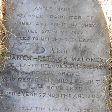 MALONEY Annie Mary -1877 :: MALONEY James Patrick -1878 