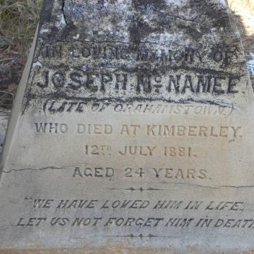 McNAMEE Joseph -1881