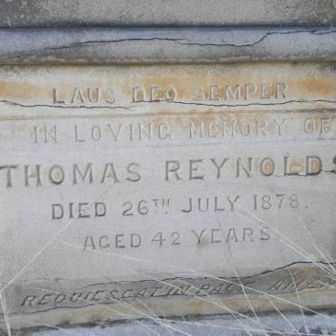 REYNOLDS Thomas -1878 