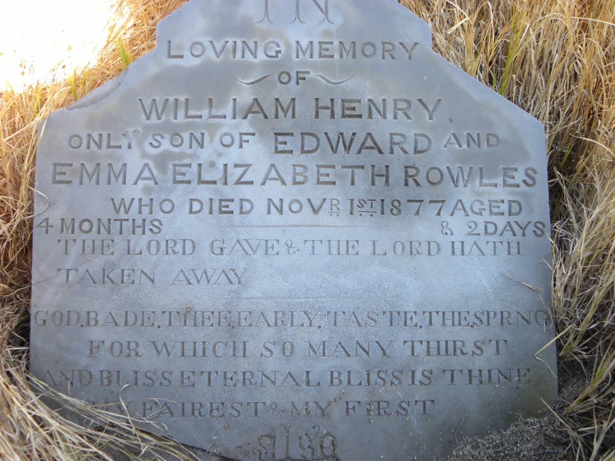 ROWLES William Henry -1877