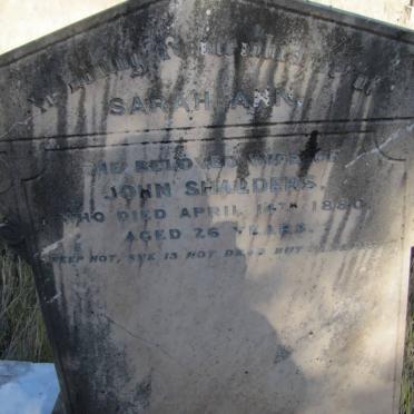 SHALDERS Sarah Ann -1880