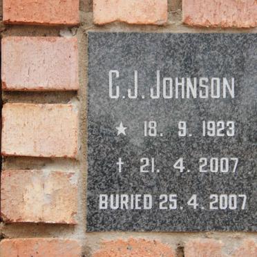 JOHNSON C.J. 1923-2007