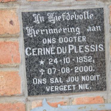 PLESSIS Cerine, du 1952-2000