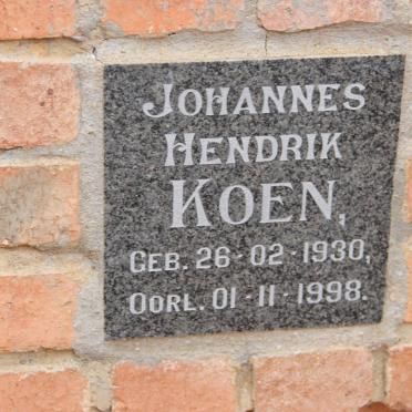 KOEN Johannes Hendrik 1930-1998