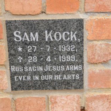 KOCK Sam 1932-1999