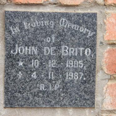 BRITO John, de 1905-1987