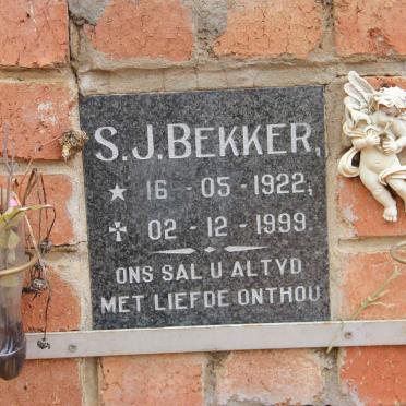 BEKKER S.J. 1922-1999