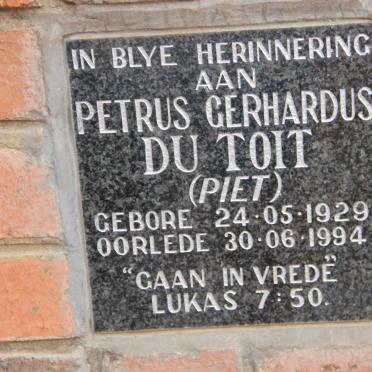 TOIT Petrus Gerhardus, du 1929-1994