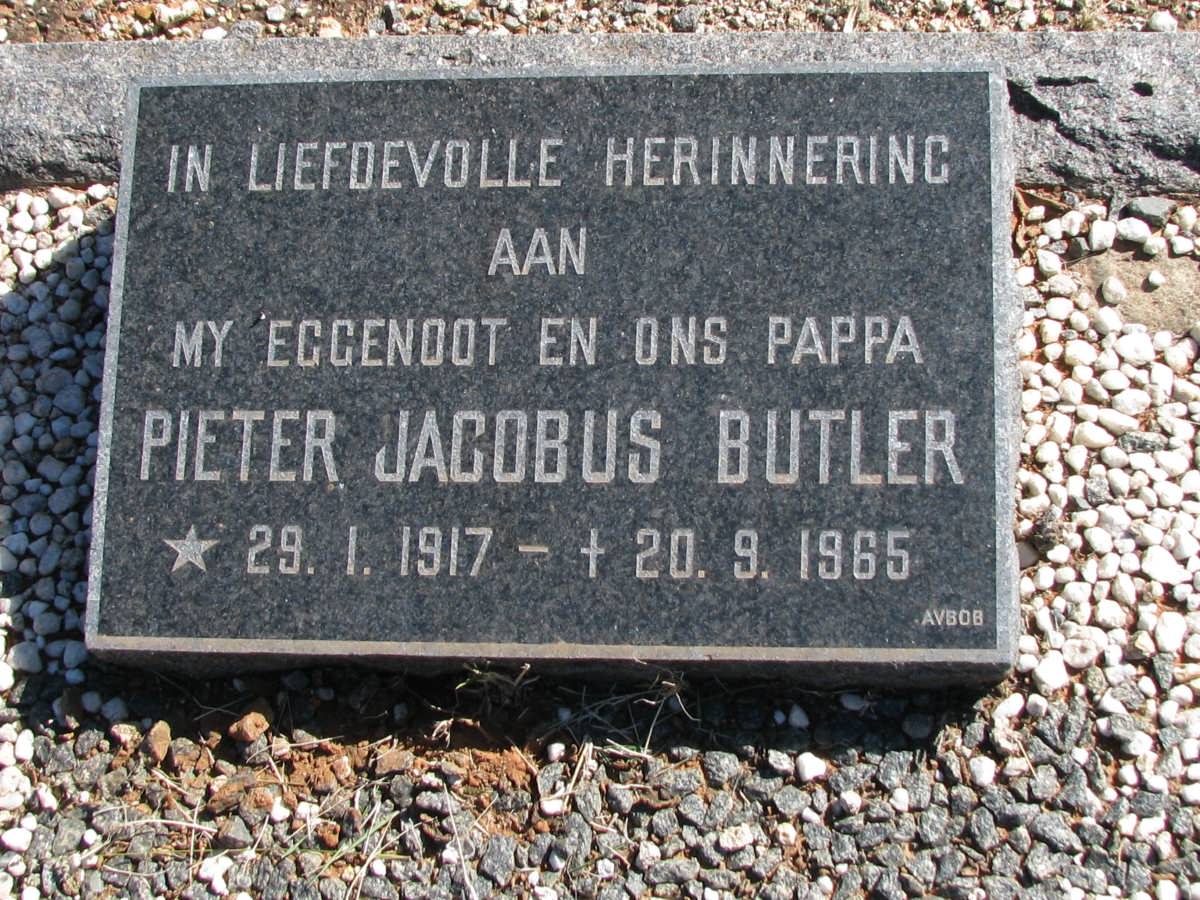 BUTLER Pieter Jacobus 1917-1965