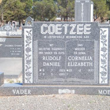 COETZEE Rudolf Daniel 1929-1990 &amp; Cornelia Elizabeth 1937-