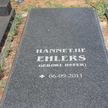 EHLERS Hannetjie nee HEFER 2011-