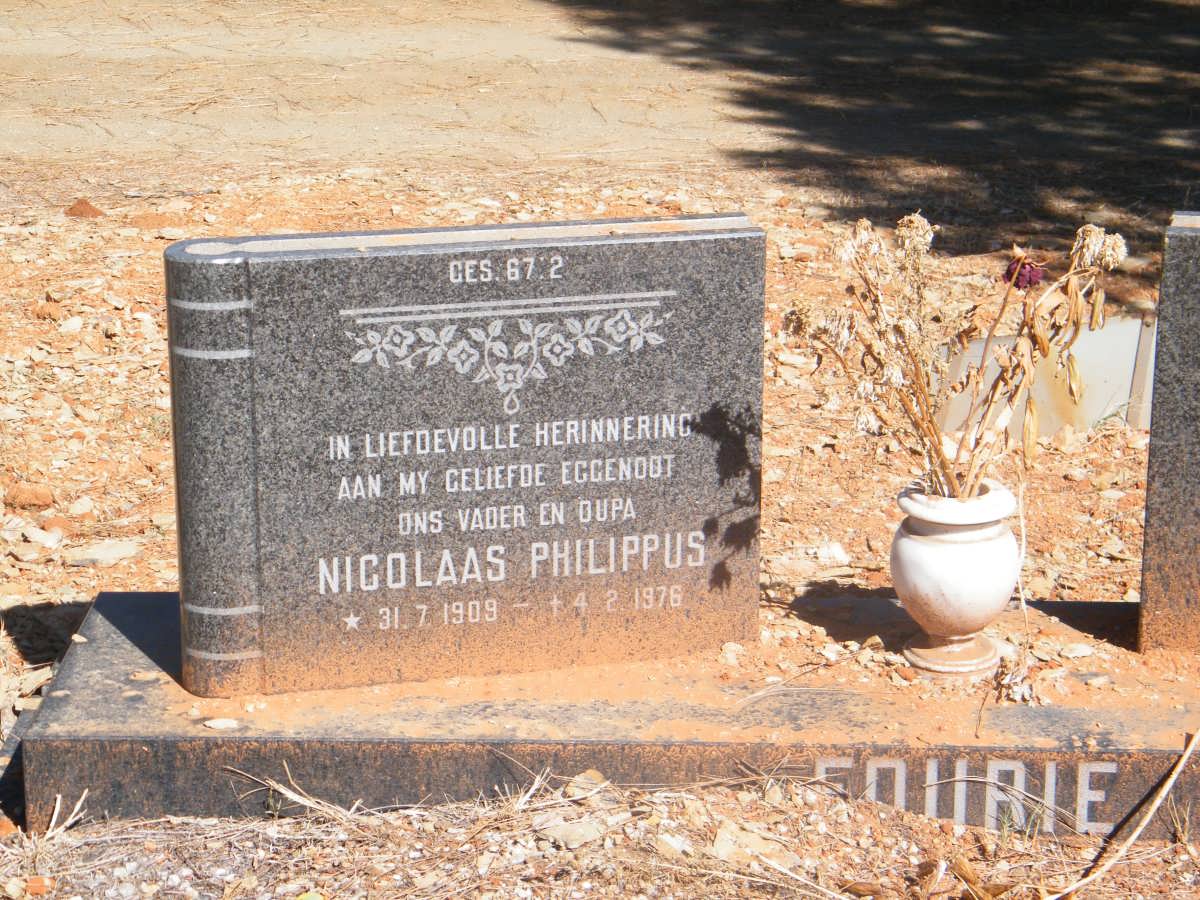 FOURIE Nicolaas Philippus 1909-1976