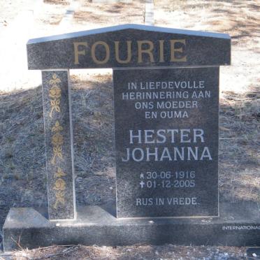 FOURIE Hester Johanna 1916-2005