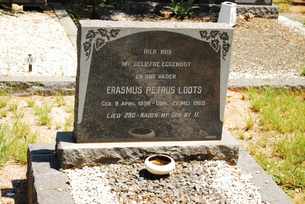 LOOTS Erasmus Petrus 1896-1969