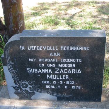 MULLER Susanna Zagaria 1932-1976