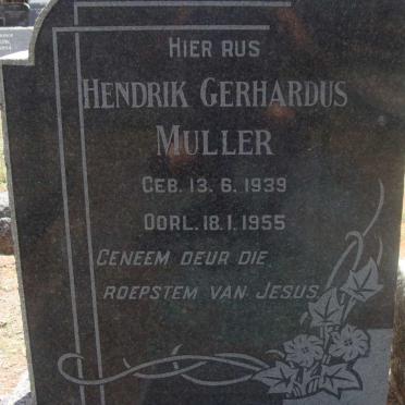 MULLER Hendrik Gerhardus 1939-1955