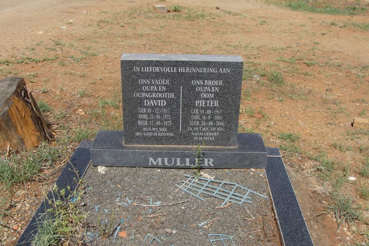 MULLER David 1917-1972 :: MULLER Pieter 1947-2006